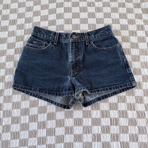 LEI Vintage Y2K Dark‎ Blue Jean Shorts Size 5